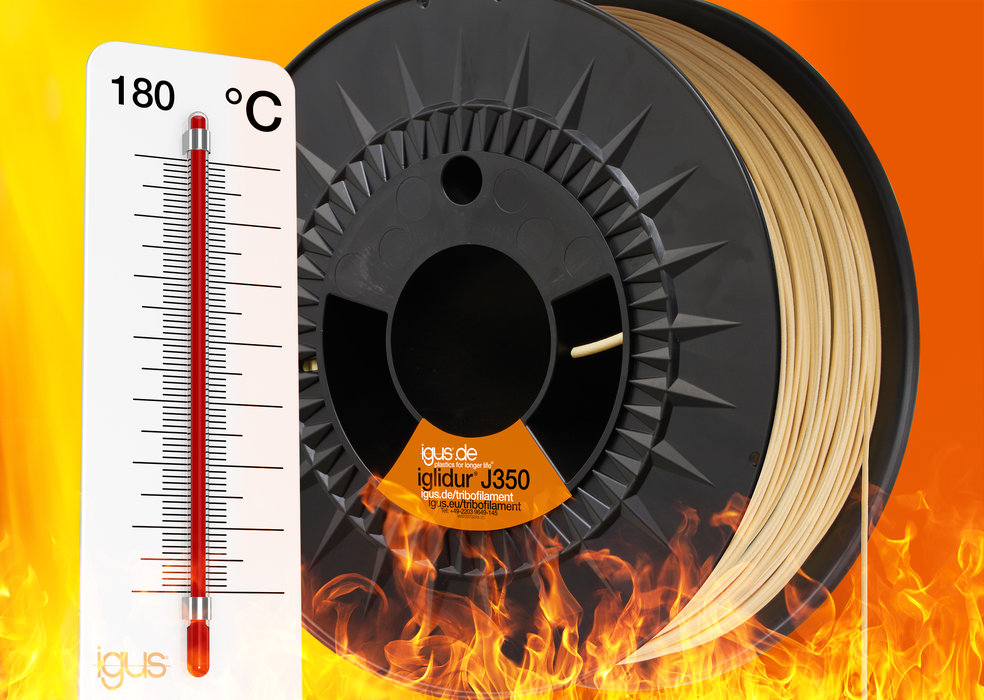 Heiß und stabil drucken mit dem neuen igus Tribo-Filament